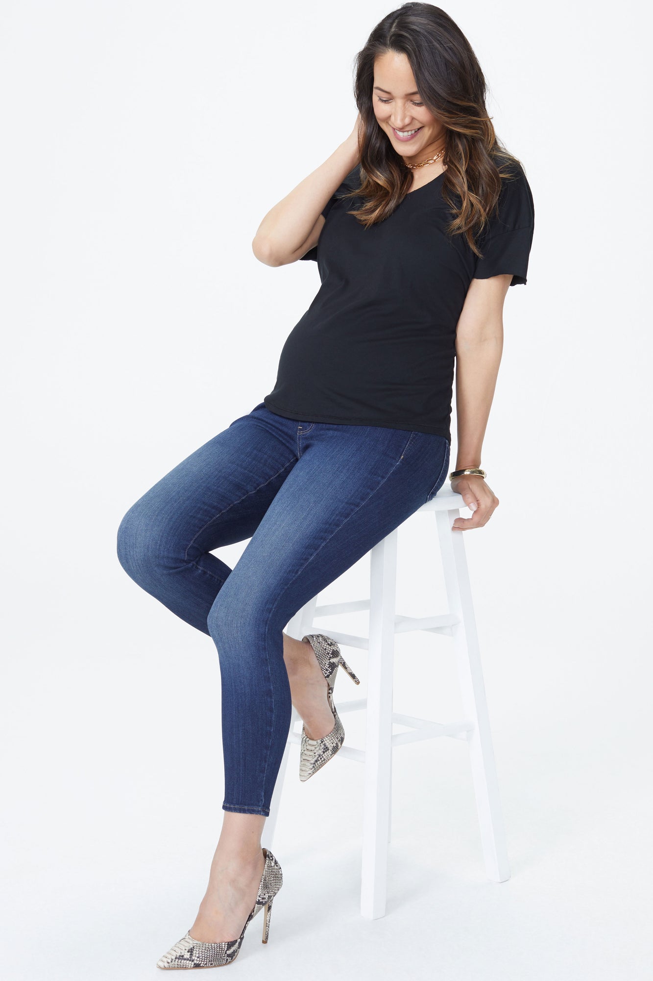 NYDJ Ami Skinny Ankle Maternity Jeans In Sure Stretch® Denim - Big Sur