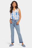 NYDJ Marilyn Straight Ankle Jeans In Sure Stretch® Denim With High Rise And Released Hems - Crystalline