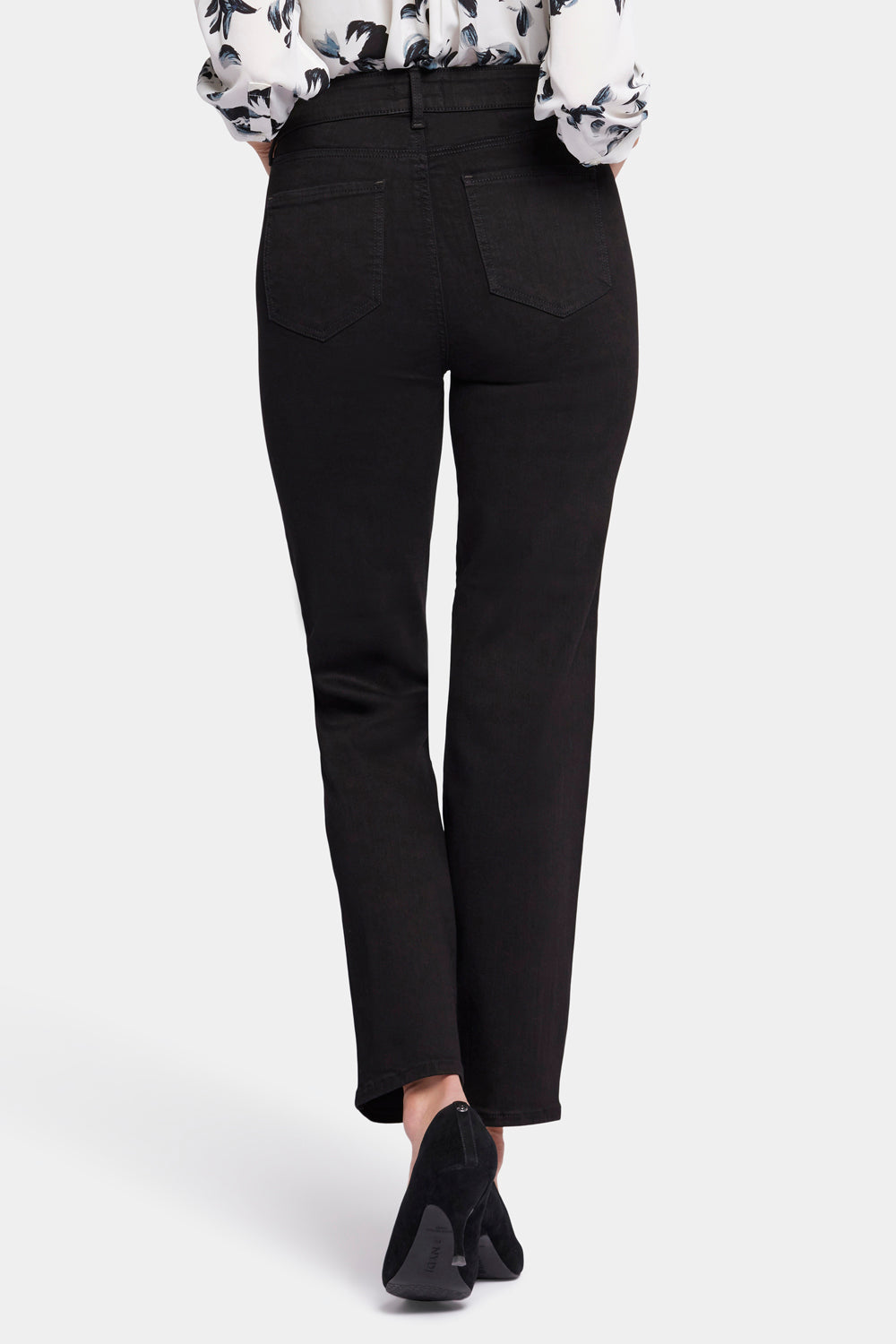 NYDJ Callie High Straight Jeans In Sure Stretch® Denim - Black Rinse