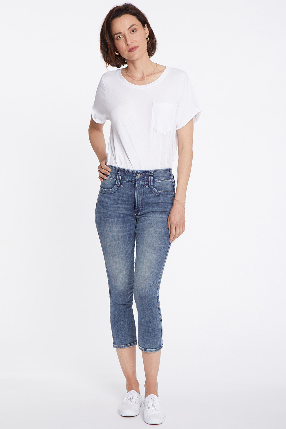 NYDJ Ami Skinny Capri Jeans In Cool Embrace® Denim With High Rise - Monet Blue