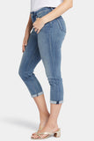NYDJ Chloe Skinny Capri Jeans In Cool Embrace® Denim With Roll Cuffs - Prelude