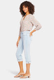NYDJ Marilyn Straight Crop Jeans In Cool Embrace® Denim With Cuffs - Brightside