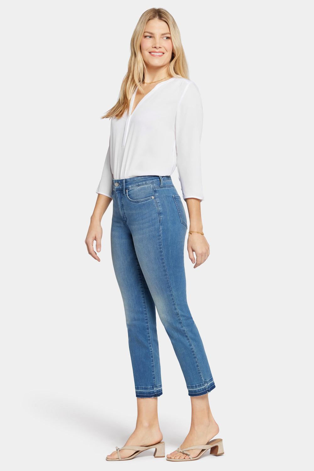 NYDJ Marilyn Straight Ankle Jeans In Cool Embrace® Denim With High Rise And Released Hems - Stunning