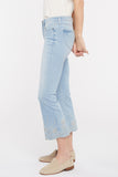 NYDJ Fiona Slim Flared Ankle Jeans With Embroidery - Northstar