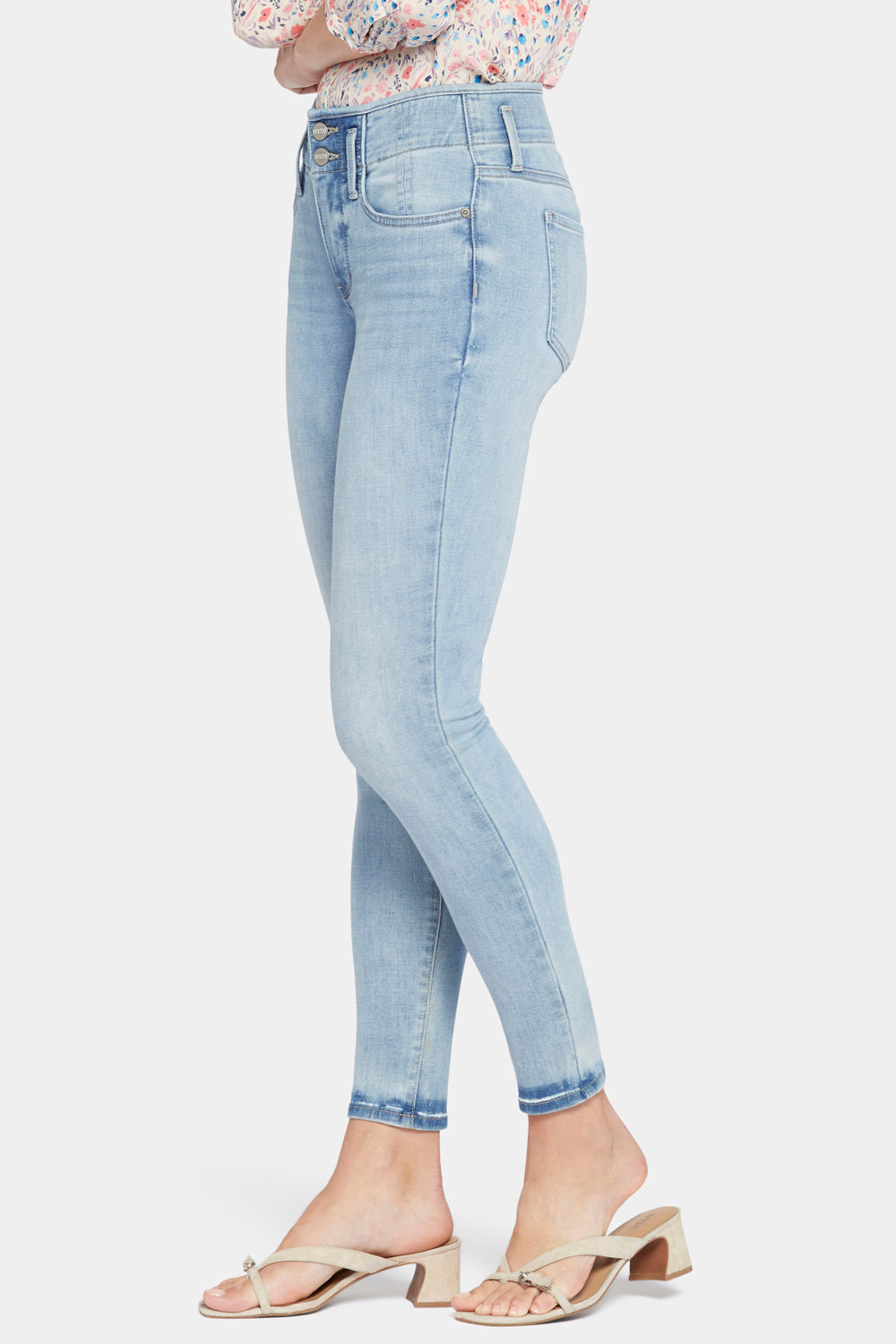 NYDJ Ami Skinny Jeans With Double-Button Waistband - New Wave