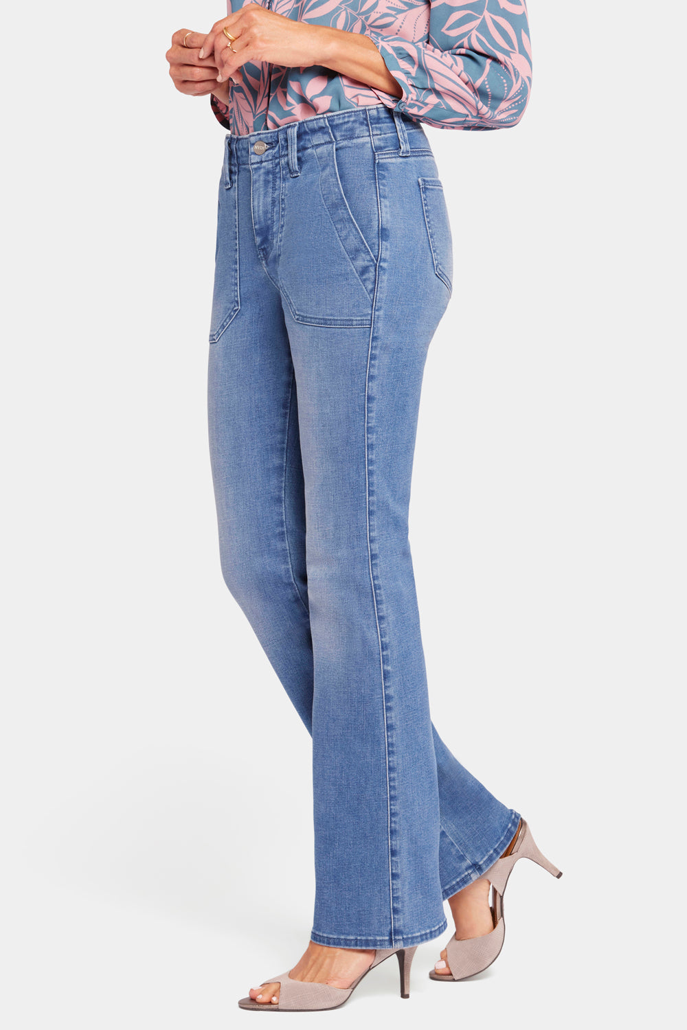 NYDJ Barbara Bootcut Jeans With Utility Pockets  - Stunning