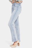 NYDJ Barbara Bootcut Jeans With Side Hem Pleats - Afterglow