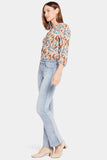 NYDJ Barbara Bootcut Jeans With Side Hem Pleats - Afterglow