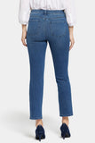 NYDJ Sheri Slim Ankle Jeans With Riveted Side Slits - Bluewell