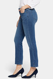 NYDJ Sheri Slim Ankle Jeans With Riveted Side Slits - Bluewell