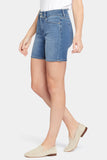 NYDJ Frankie Relaxed Denim Shorts With Wide Waistband And Square Pockets - Awakening