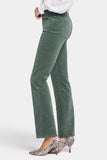 NYDJ Marilyn Straight Pants In Fine Wale Corduroy - Sage Leaf