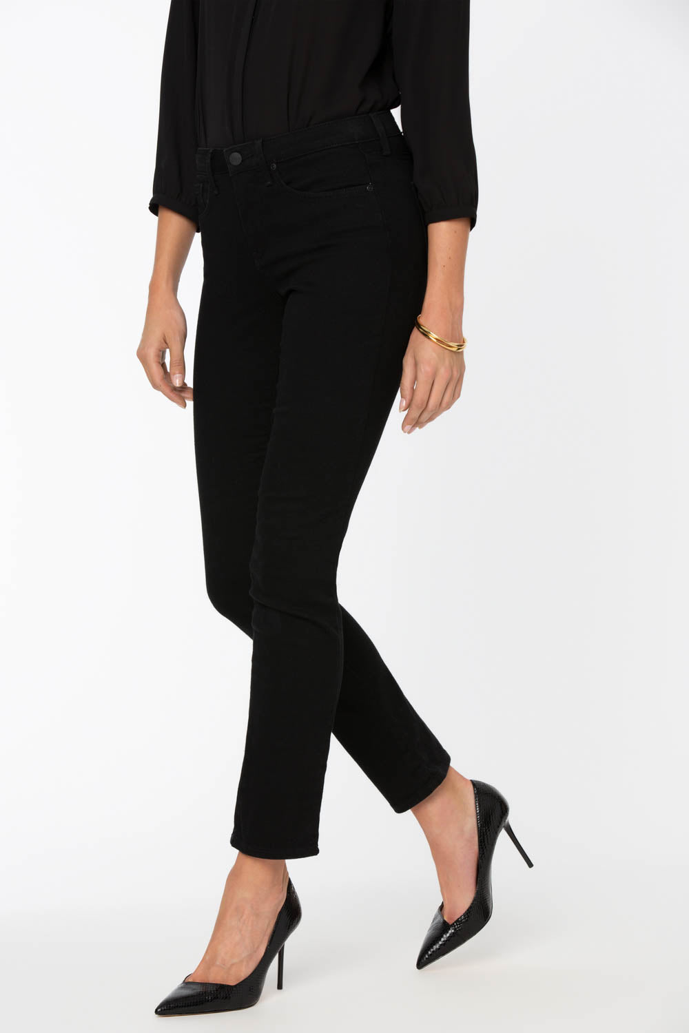 NYDJ Sheri Slim Jeans  - Black