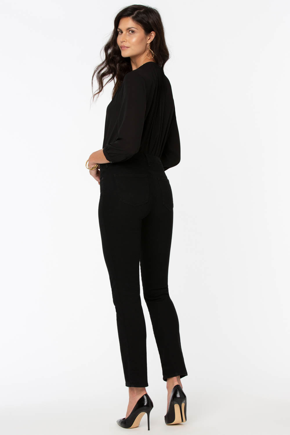 NYDJ Sheri Slim Jeans  - Black