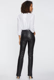 NYDJ Faux Leather Marilyn Straight Pants Sculpt-Her™ Collection - Black