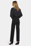 NYDJ Pull-On Relaxed Straight Pants Sculpt-Her™ Collection - Black