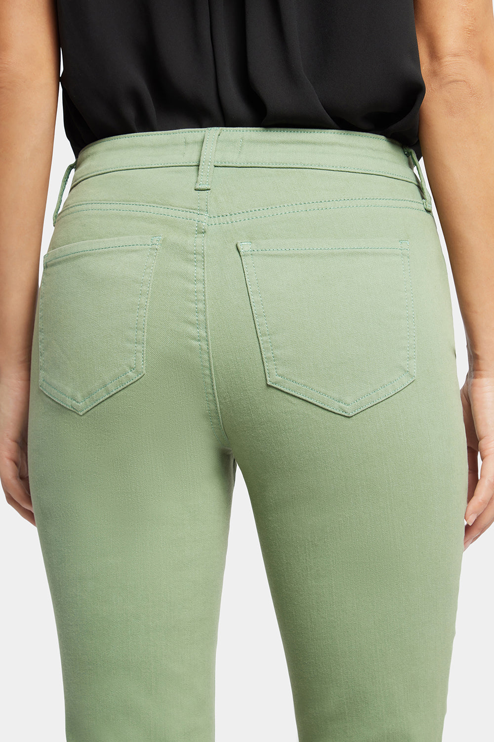 Chloe Skinny Capri Jeans In Plus Size In Cool Embrace® Denim With Roll  Cuffs - English Ivy Green