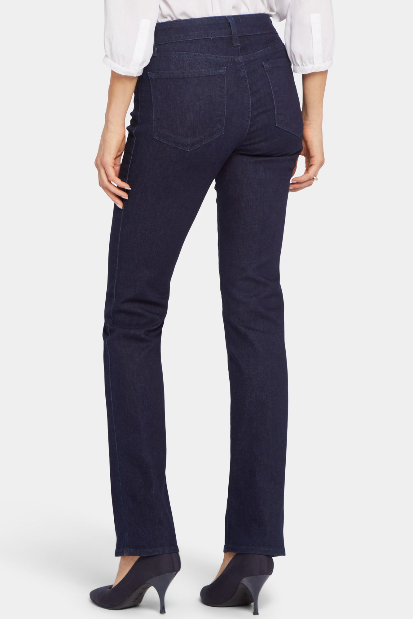 NYDJ Marilyn Straight Jeans With Short Inseam - Rinse