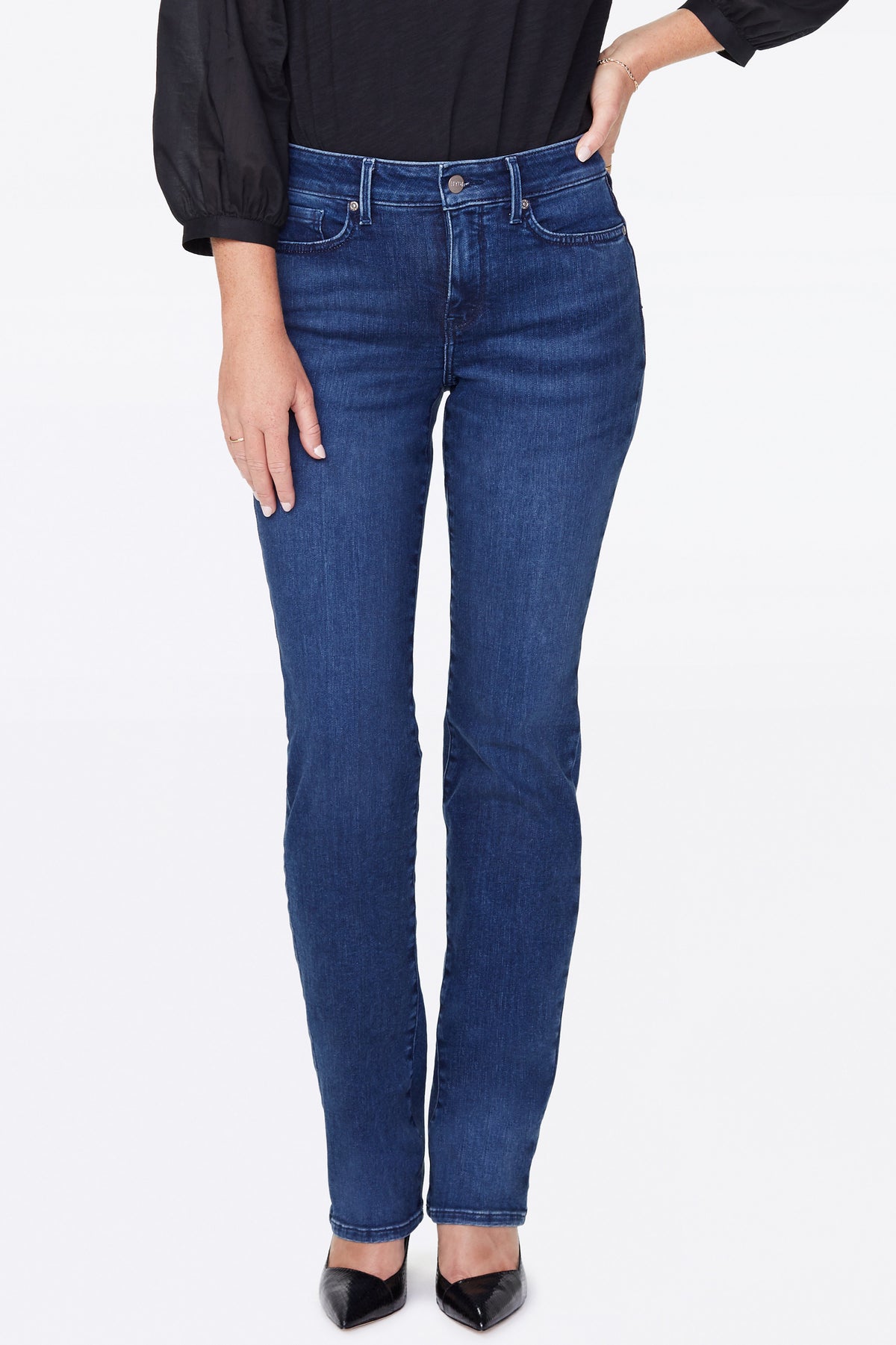 NYDJ Marilyn Straight Jeans  - Habana