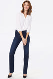 NYDJ Marilyn Straight Pull-On Jeans  - Clean Denslowe