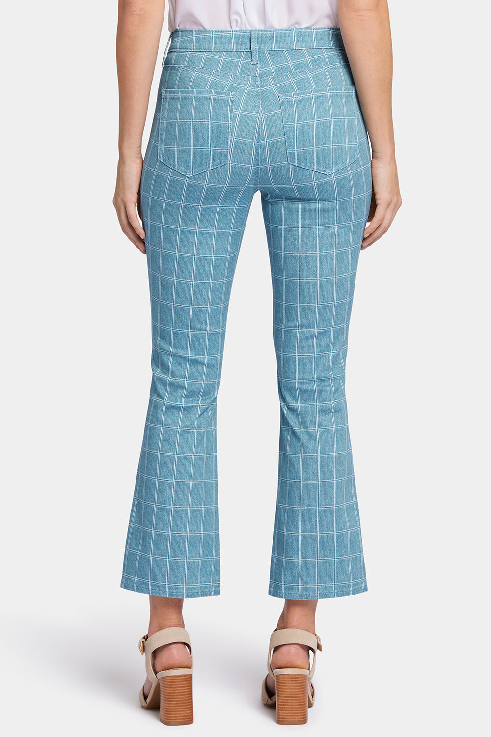 NYDJ Slim Bootcut Ankle Jeans With High Rise - Pebble Beach Plaid
