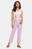 NYDJ Bailey Relaxed Straight Ankle Jeans With High Rise And Square Pockets - Mauve Mist