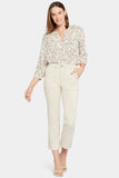 NYDJ Relaxed Straight Ankle Jeans With Utility Pockets And Cuffs - Feather