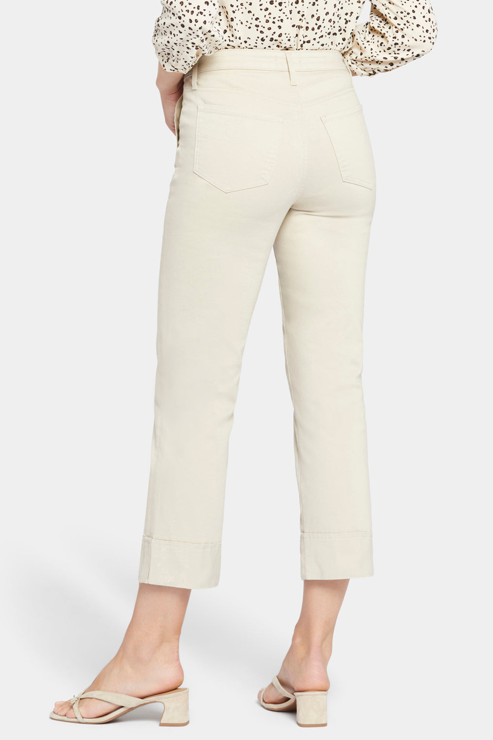 NYDJ Relaxed Straight Ankle Jeans With Utility Pockets And Cuffs - Feather