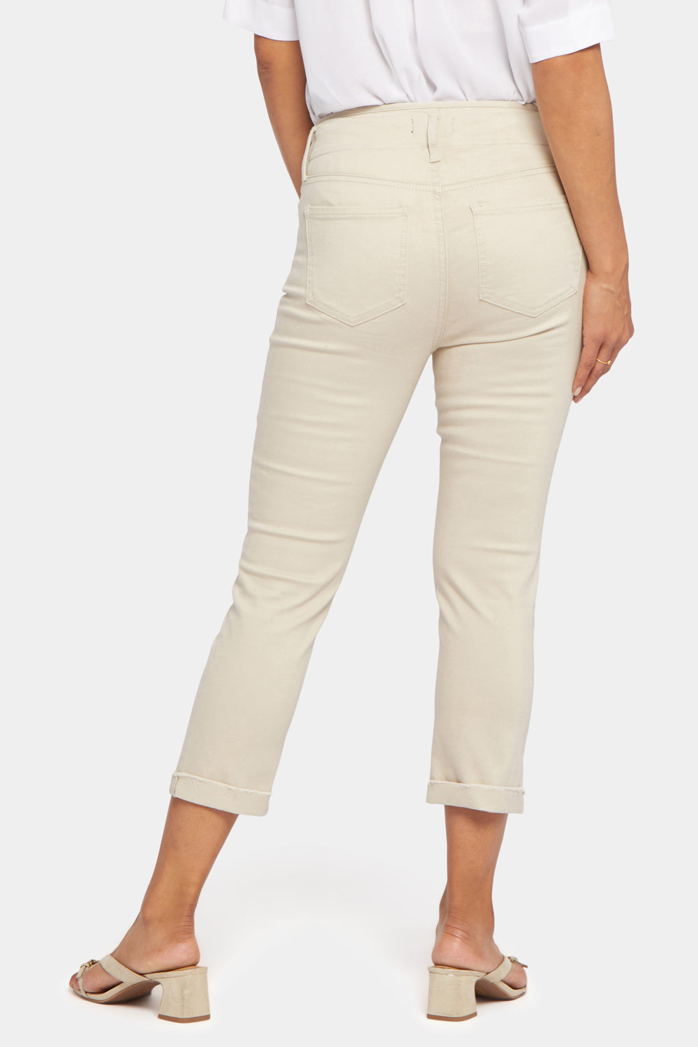 Chloe Capri Jeans With Cuffs - Feather Red | NYDJ