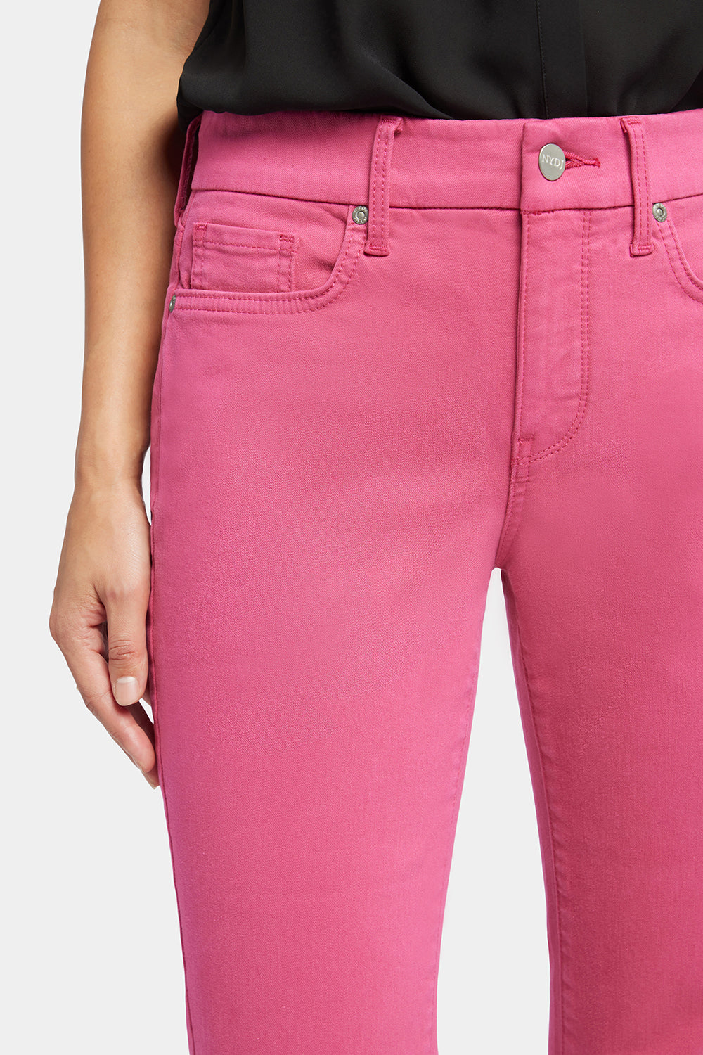 NYDJ Waist-Match™ Slim Straight Crop Jeans  - Raspberry Pink