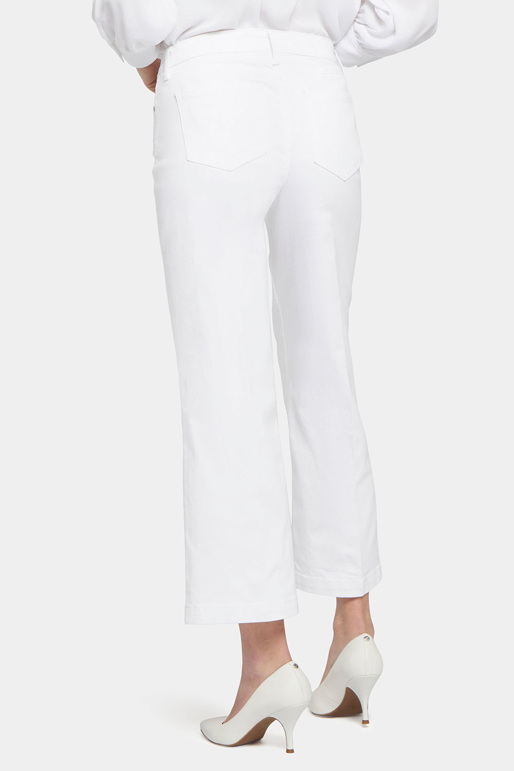 NYDJ Teresa Wide Leg Ankle Jeans  - Optic White
