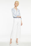 NYDJ Teresa Wide Leg Ankle Jeans With Contoured Inseams - Optic White