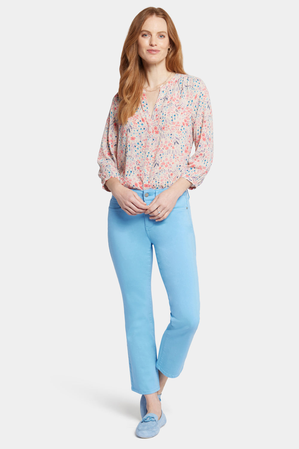 NYDJ Marilyn Straight Ankle Jeans  - Bluebell