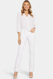 NYDJ Marilyn Straight Jeans In Tall With 36" Inseam - Optic White