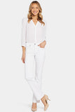 NYDJ Marilyn Straight Jeans In Tall With 36" Inseam - Optic White
