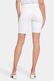 NYDJ Ella Denim Shorts With Side Slits - Optic White