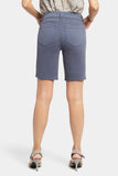 NYDJ Ella Denim Shorts With Side Slits - Oxford Navy