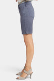 NYDJ Ella Denim Shorts With Side Slits - Oxford Navy