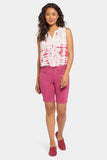 NYDJ Ella Denim Shorts With Side Slits - Turning Pink