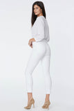 NYDJ Alina Skinny Ankle Jeans With Clean Hem - Optic White