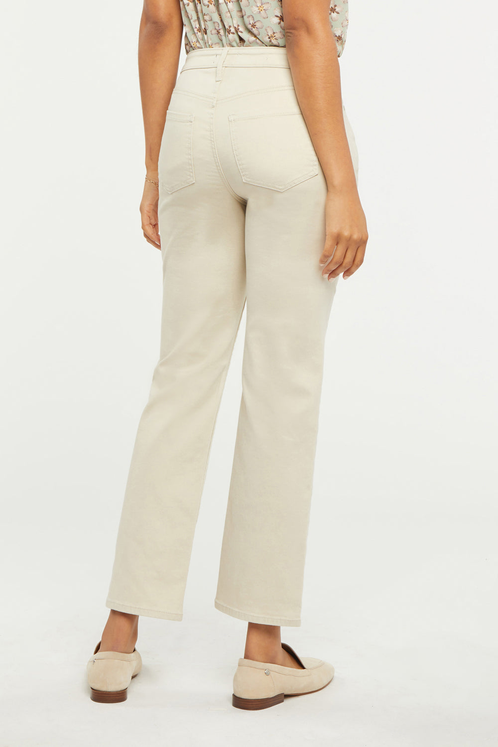 NYDJ Relaxed Straight Ankle Jeans  - Feather