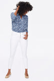 NYDJ Ami Skinny Ankle Jeans With Exposed Button Fly - Optic White