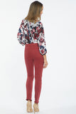 NYDJ Ami Skinny Jeans With Frayed Hems - Boysenberry