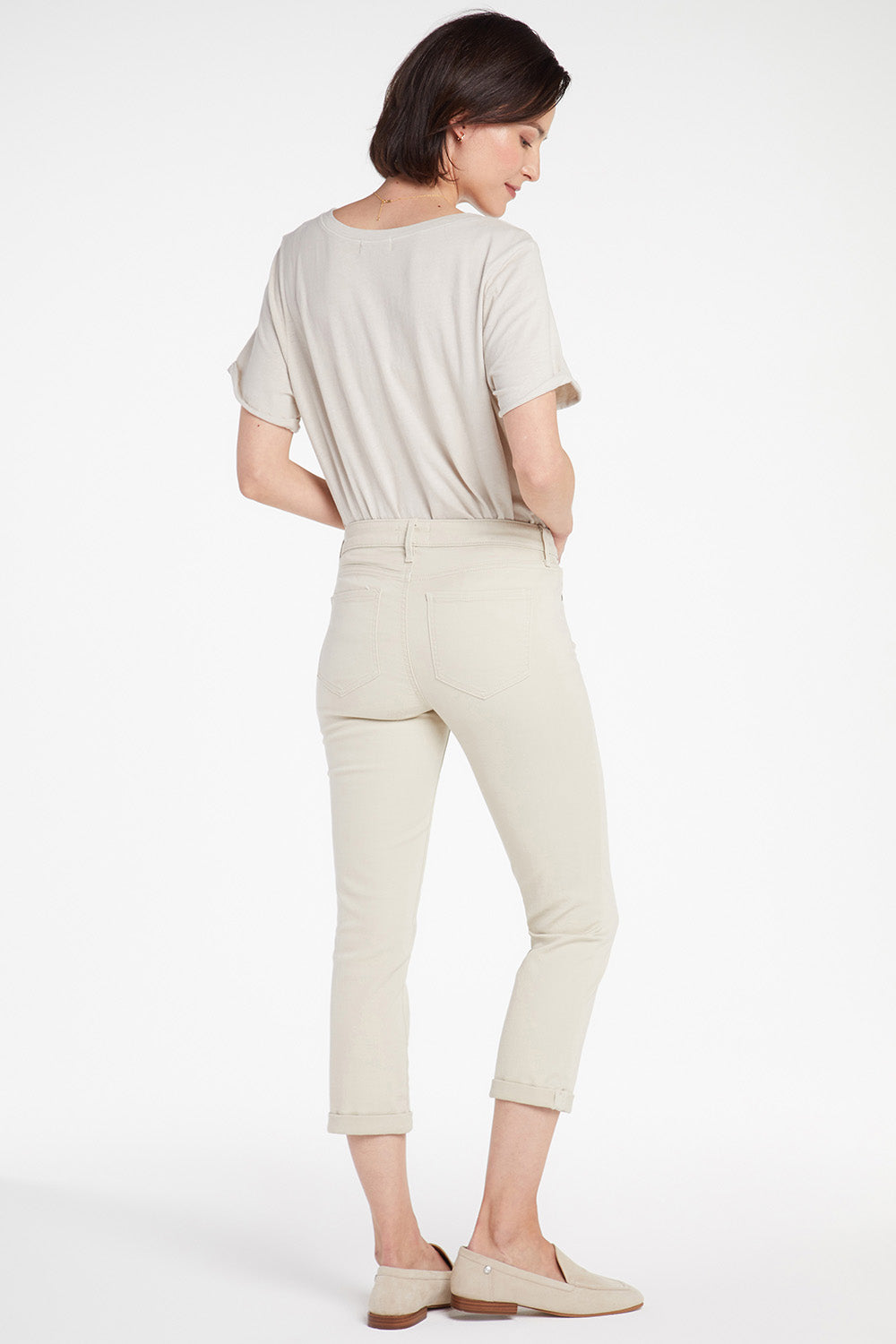 NYDJ Chloe Skinny Capri Jeans With Roll Cuffs - Feather