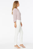 NYDJ Skinny Ankle Pull-On Jeans With Sideseam Slit - Optic White