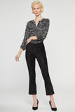 NYDJ Slim Bootcut Pull-On Pants In Stretch Faux Suede - Black