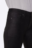 NYDJ Sheri Slim Pants In Stretch Faux Suede - Black