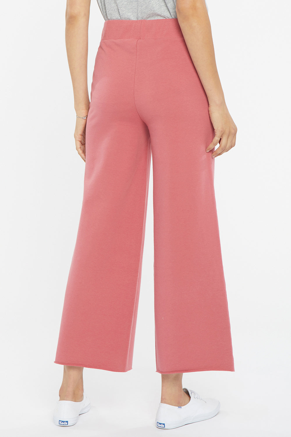 NYDJ Drawstring Wide Leg Ankle Pants Forever Comfort™ Collection - Slate Rose