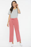 NYDJ Drawstring Wide Leg Ankle Pants Forever Comfort™ Collection - Slate Rose