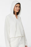 NYDJ Cropped Pullover Hoodie Forever Comfort™ Collection - Vanilla